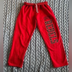 Straight leg unlv rebel sweats in red size L